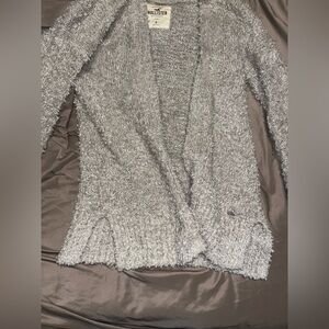 Hollister Heathered Gray Women's Cardigan